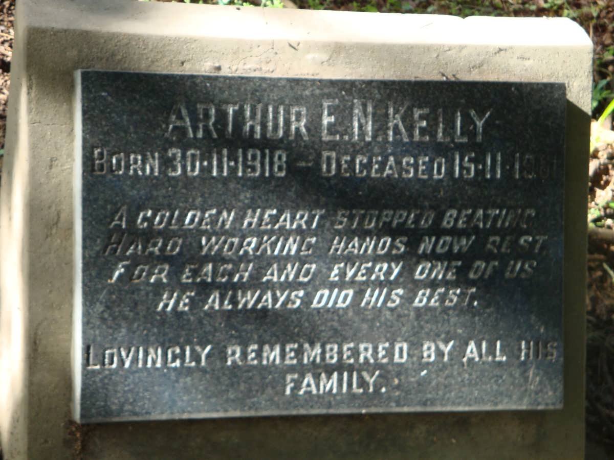 KELLY Arthur E.N. -1960