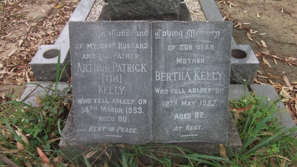 KELLY Arthur Patrick -1953 &amp; Bertha -1967