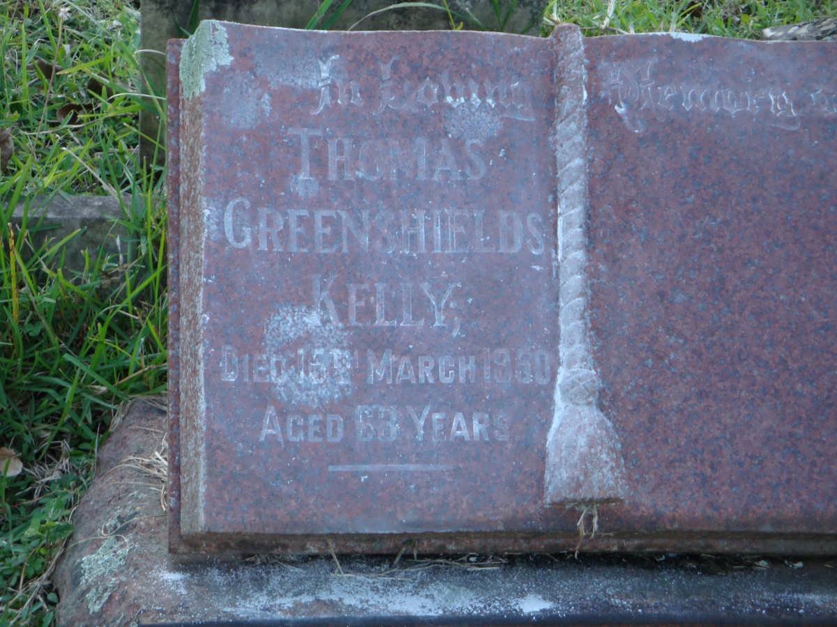 KELLY Thomas Greenshields -1960