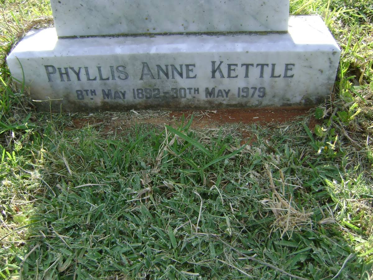 KETTLE Rupert Owen Sinclair 1898-1970 &amp; Phyllis Anne 1892-1979