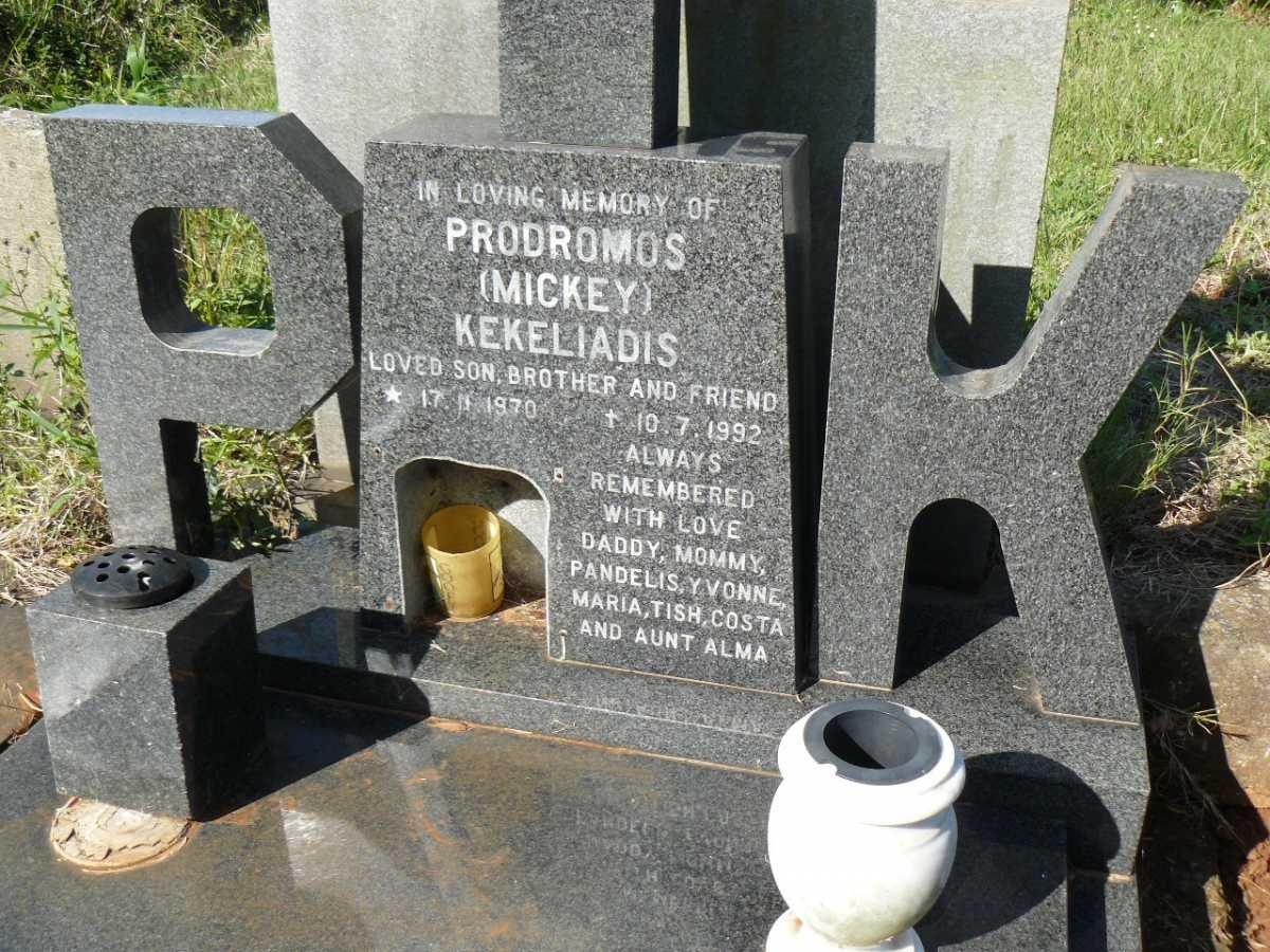 KEKELIADIS Prodromos 1970-1992