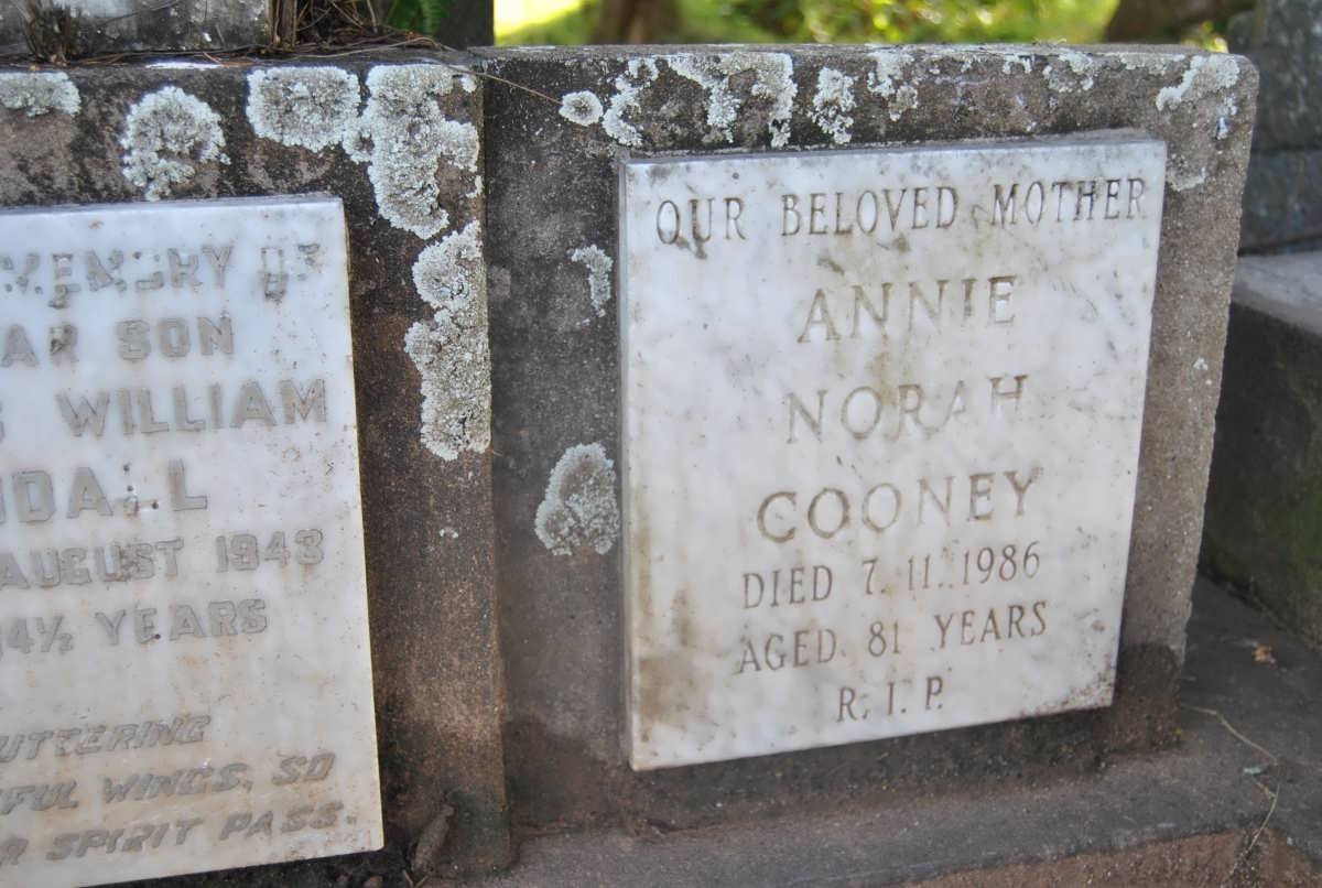 COONEY Annie Norah -1986
