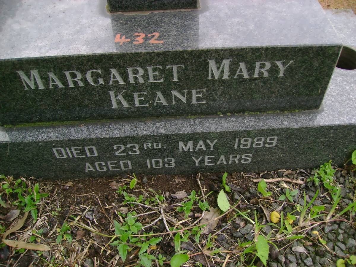 KEANE Margaret Mary -1989