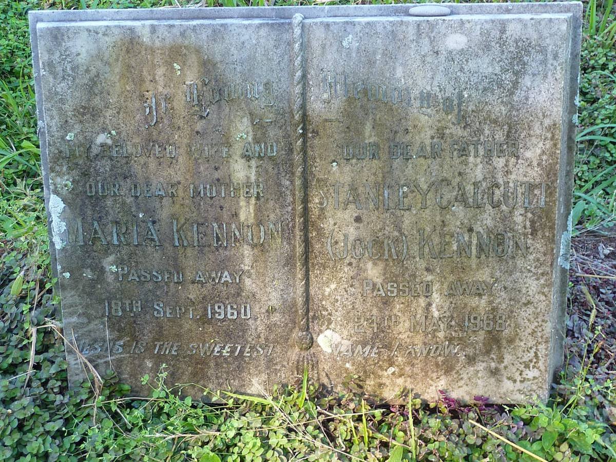 KENNON Stanley Calcutt -1968 &amp; Maria -1960