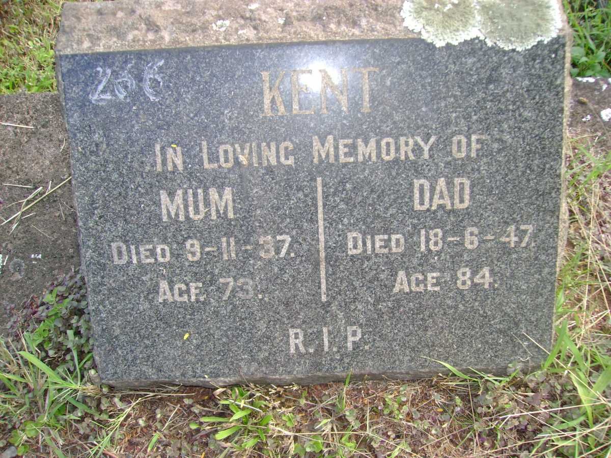 KENT Charles C. (Dad) -1947 &amp; Eleanor Mary Ann (Mum) -1937