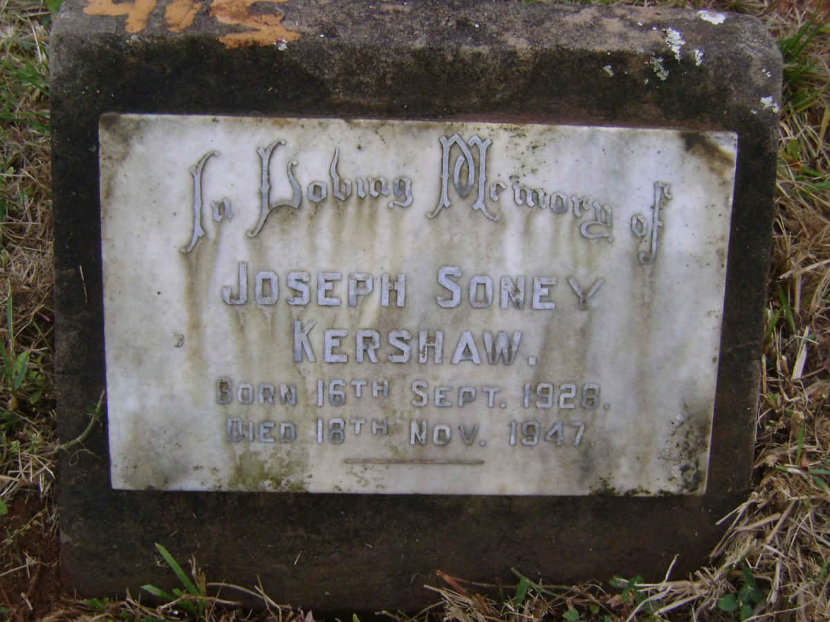 KERSHAW Joseph Soney 1928-1947