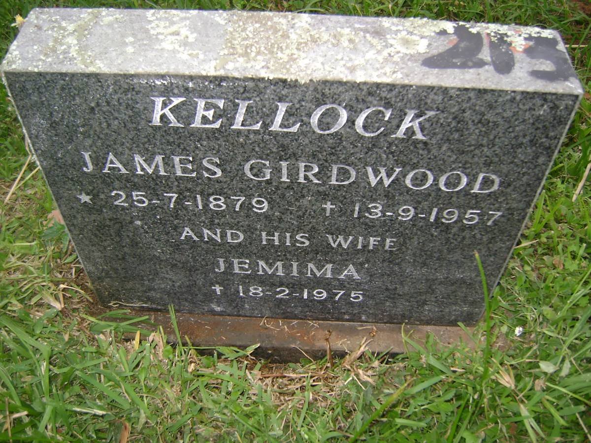 KELLOCK James Girdwood 1879-1957 &amp; Jemima -1975