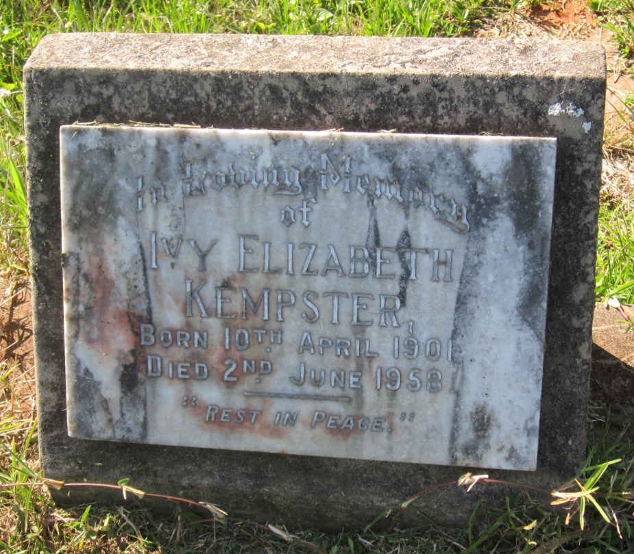 KEMPSTER Ivy Elizabeth 1901-1958