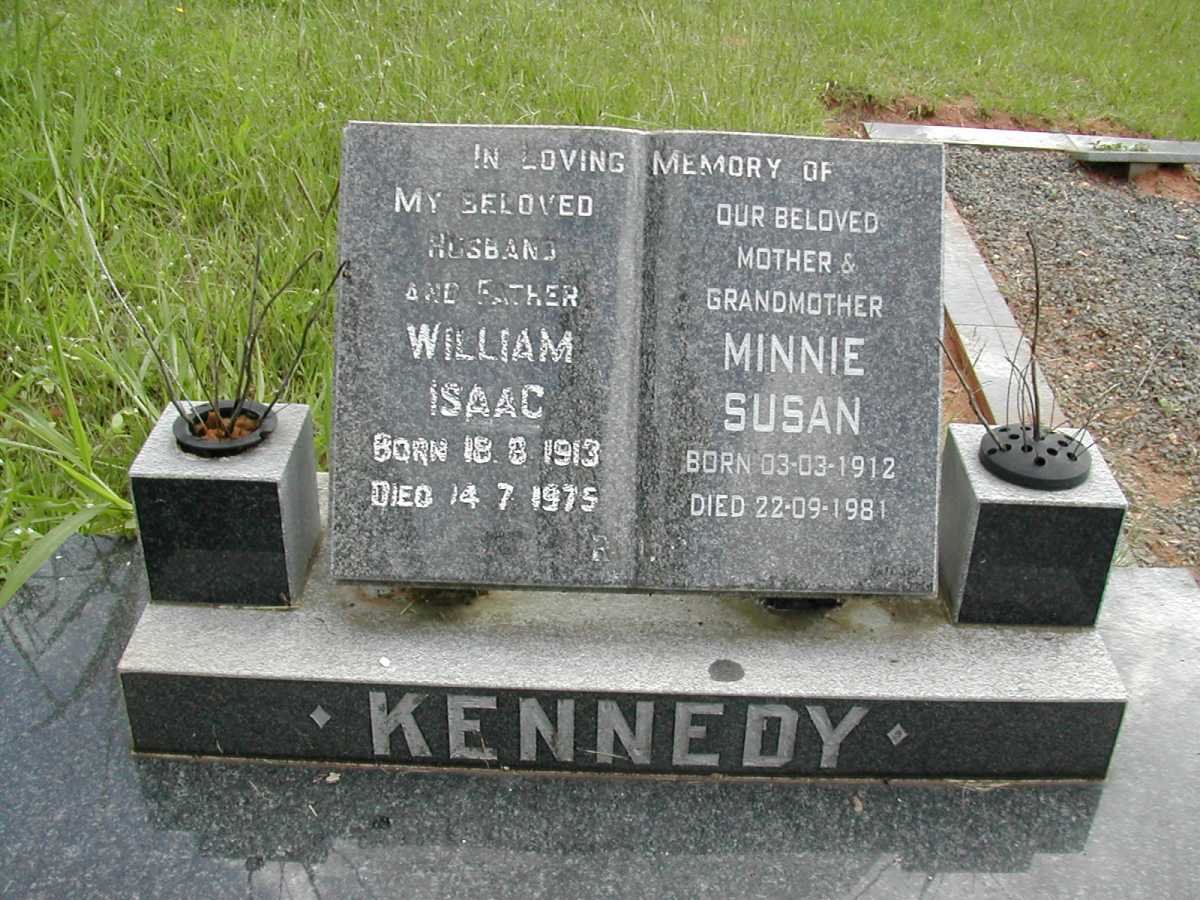 KENNEDY William Isaac 1913-1975 &amp; Minnie Susan 1912-1981