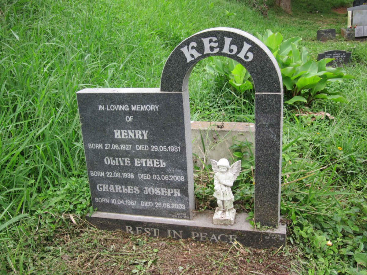 KELL Henry 1927-1981 :: KELL Olive Ethel 1936-2008 :: KELL Charles Joseph 1967-2003
