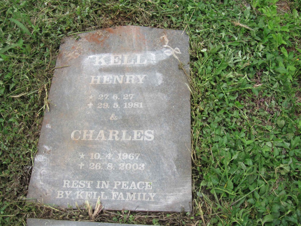 KELL Henry 1927-1981 :: KELL Charles Joseph 1967-2003