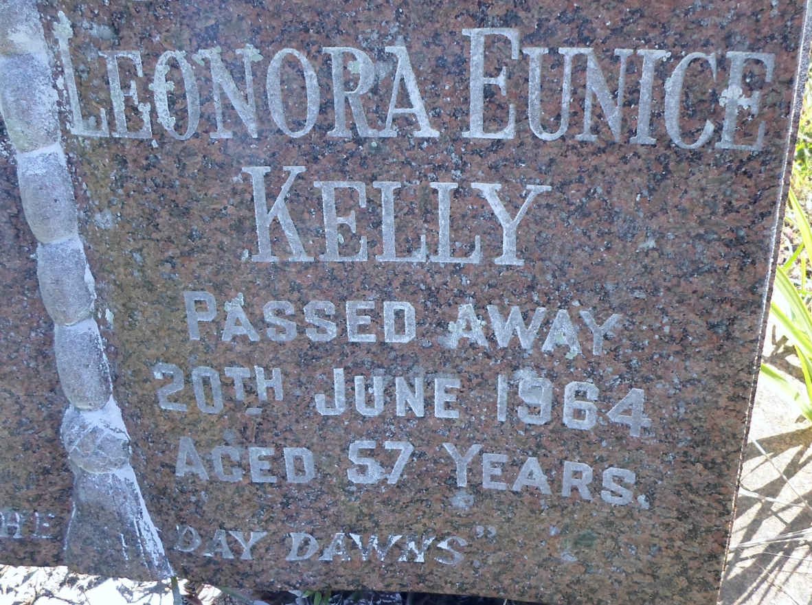 KELLY John -1989 &amp; Christina -1990 :: KELLY Leonora Eunice -1964