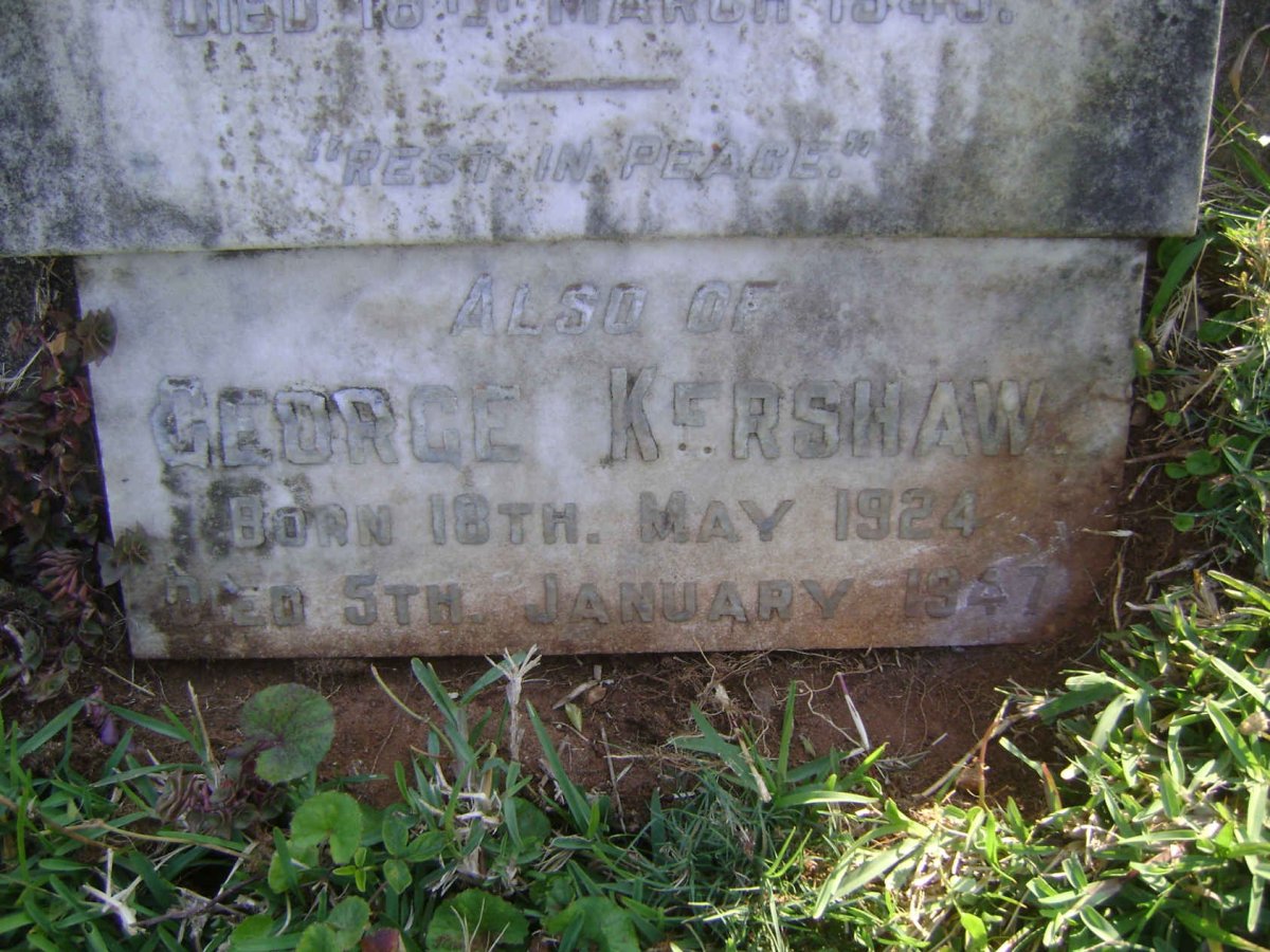 KERSHAW Lawrence 1918-1945 :: KERSHAW George 1924-1947
