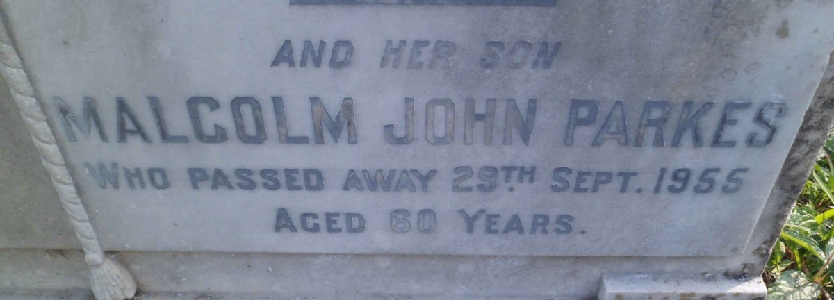 PARKES Malcolm John -1955