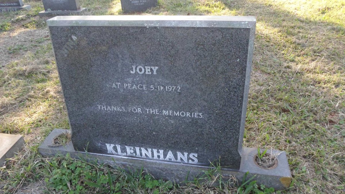 KLEINHANS Joey -1972