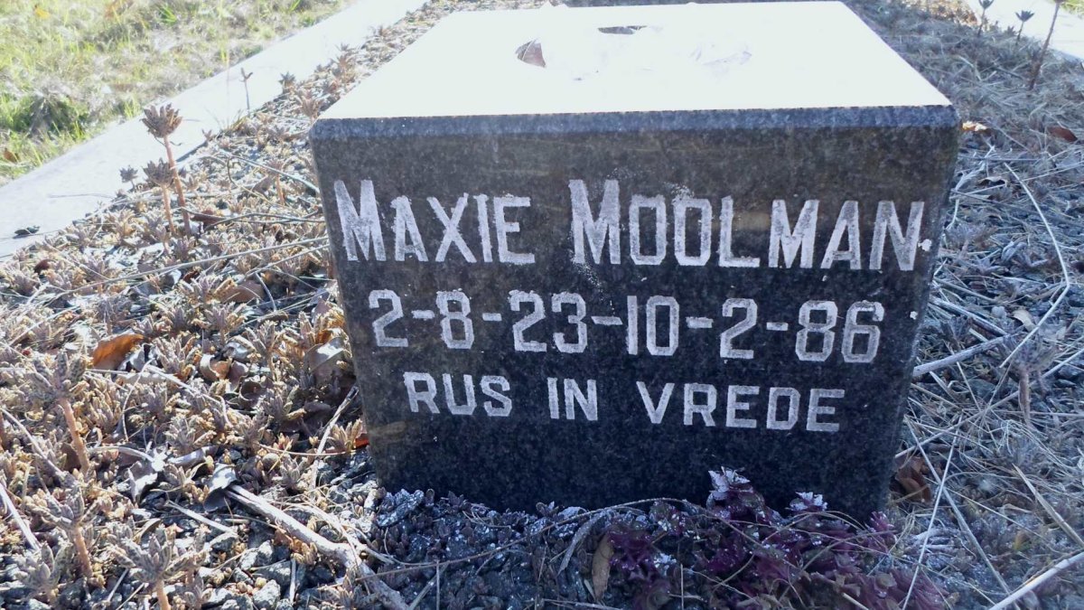 KLERK Joe, de 1902-1965 :: MOOLMAN Maxie 1923-1986