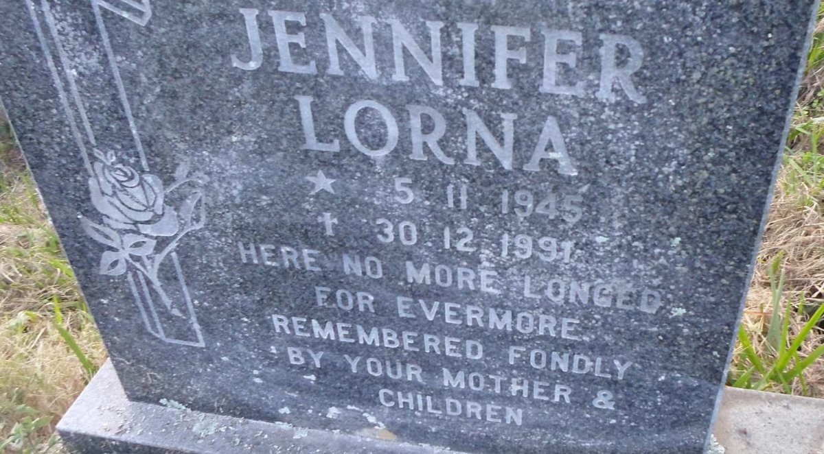 KLUG Jennifer Lorna 1945-1991