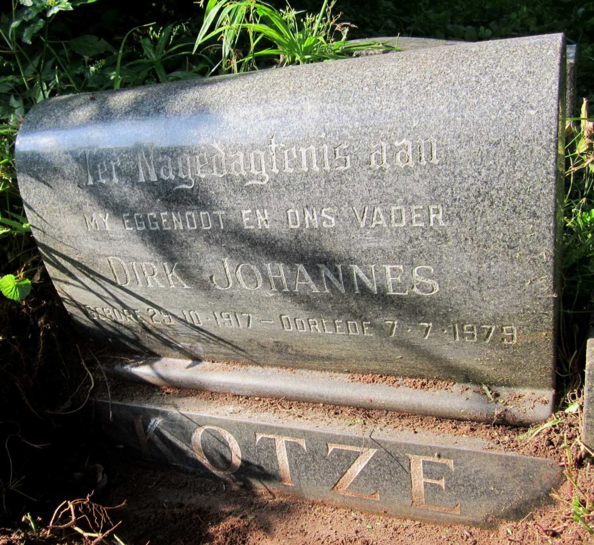 KOTZE Dirk Johannes 1917-1979