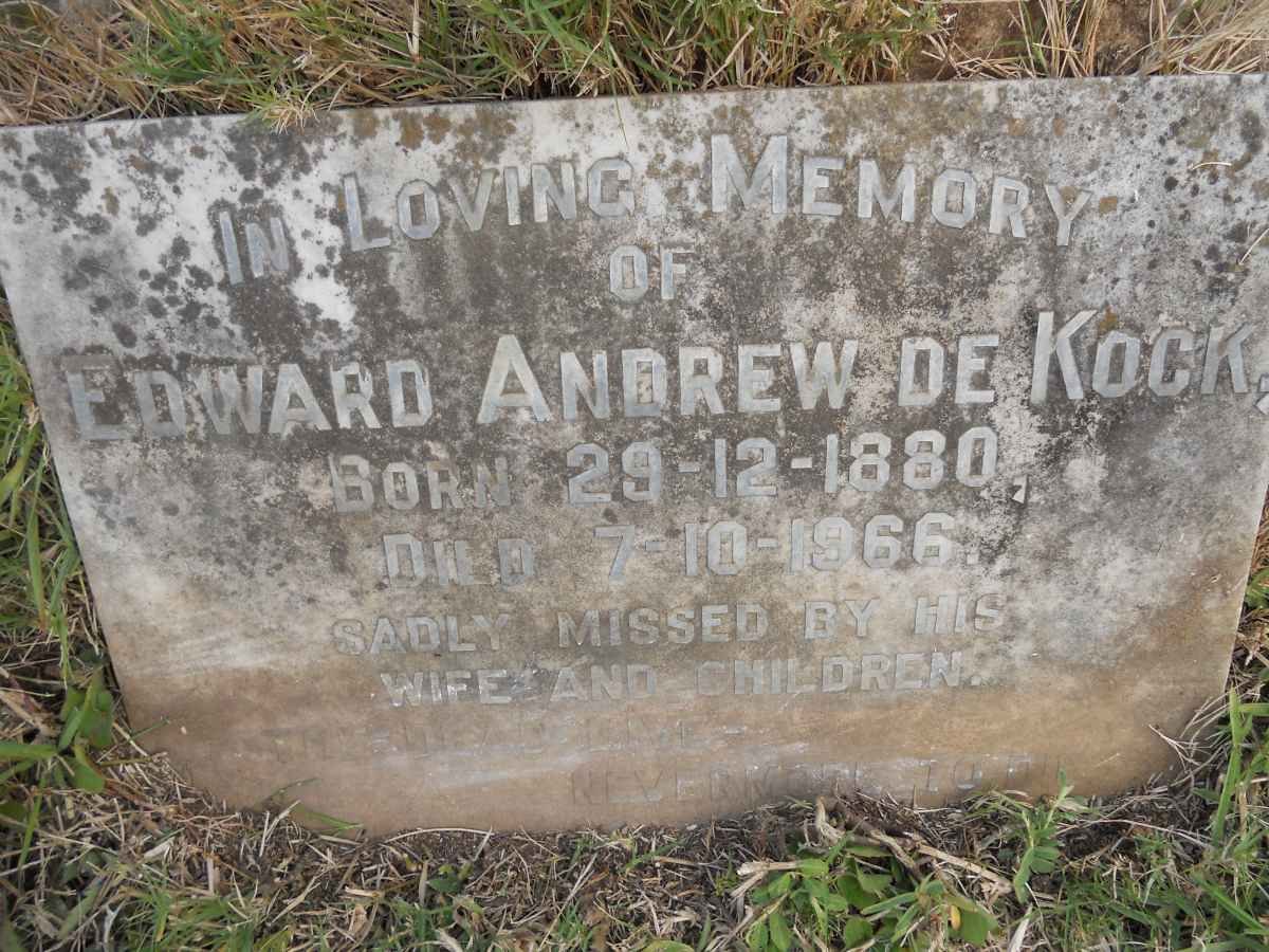 KOCK Edward Andrew, de 1880-1966