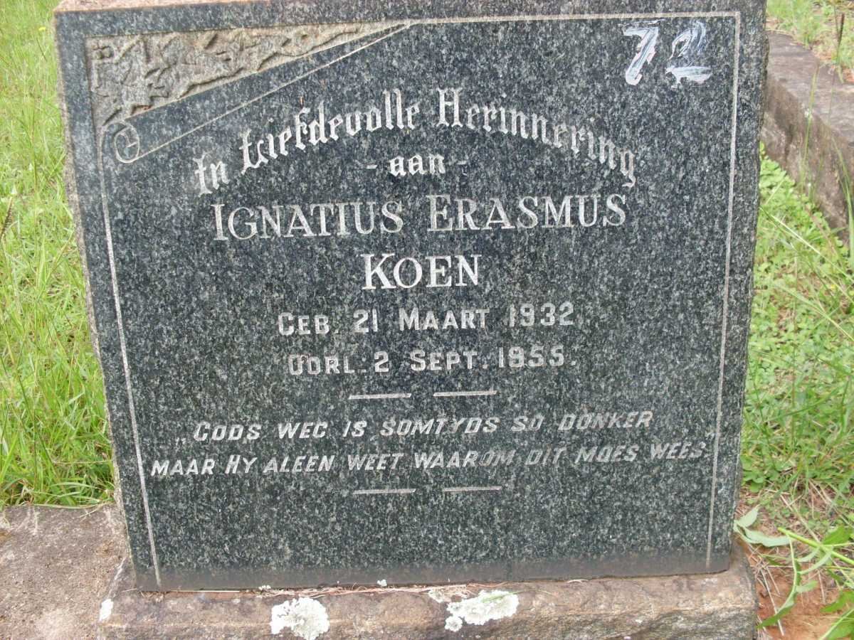 KOEN Ignatius Erasmus 1932-1955
