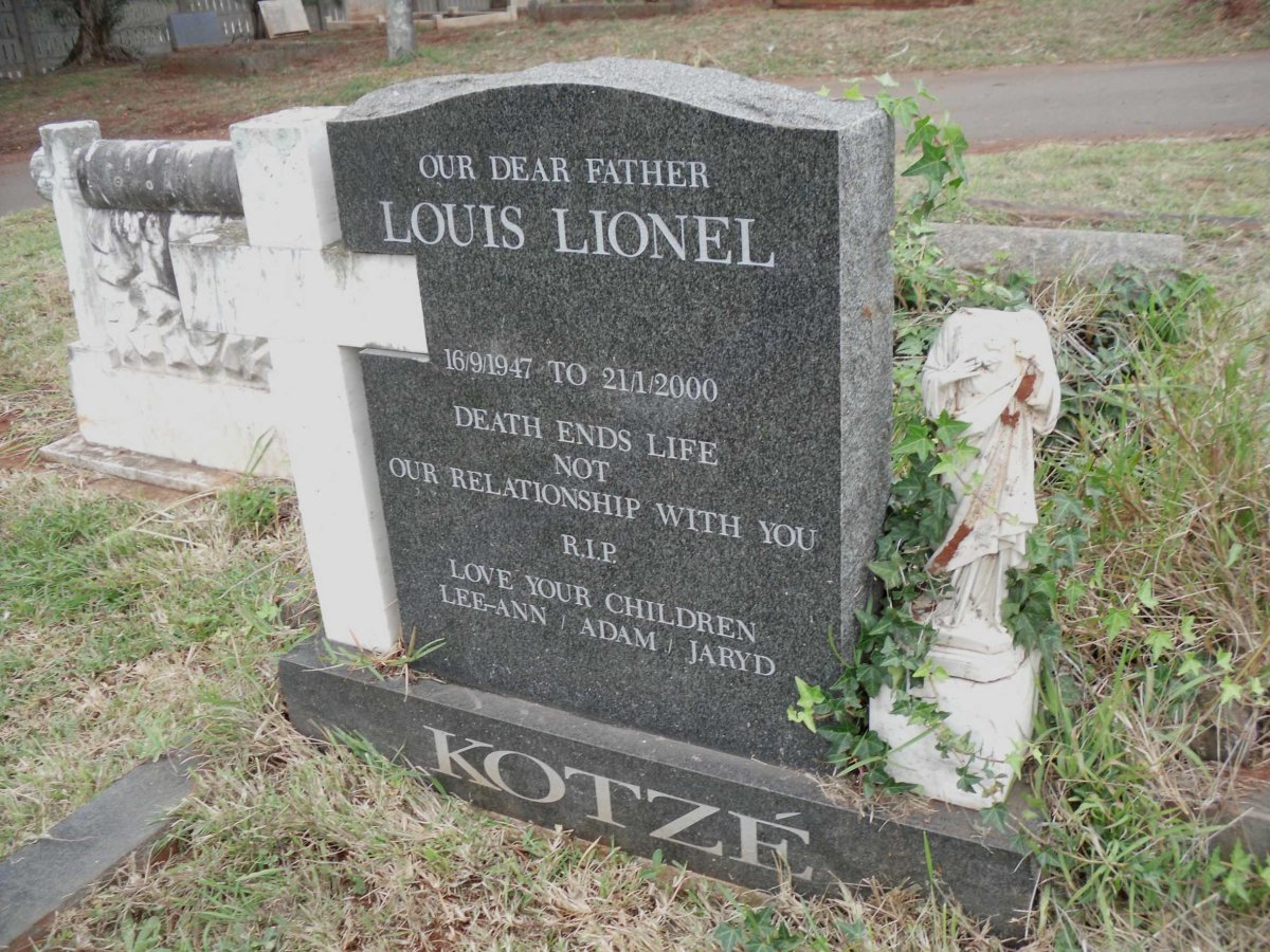 KOTZÉ Louis Lionel 1947-2000