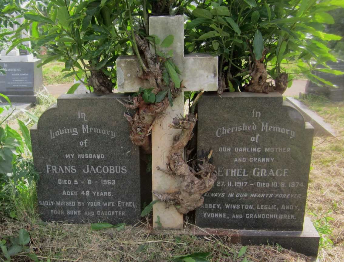 KOCK Frans Jacobus, de -1963 &amp; Ethel Grace 1917-1974