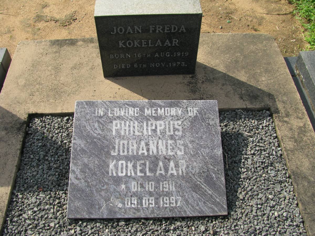 KOKELAAR Philippus Johannes 1911-1997 &amp; Joan Freda 1919-1973