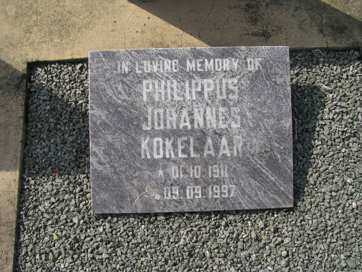 KOKELAAR Philippus Johannes 1911-1997 &amp; Joan Freda 1919-1973