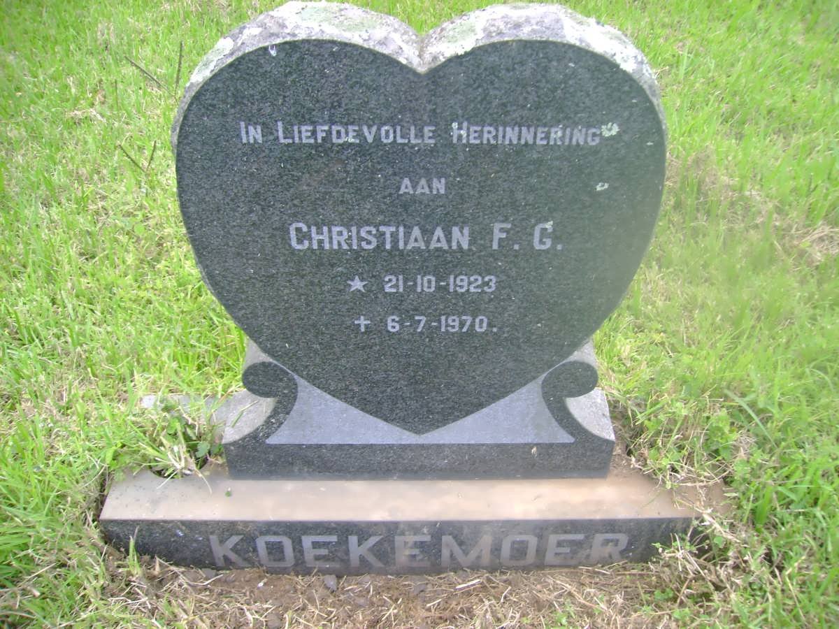 KOEKEMOER Christiaan F.G. 1923-1970