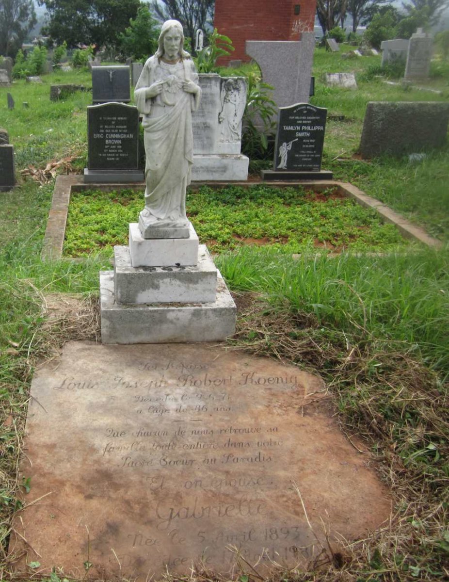 KOENIG Louis Joseph Robert -1971 &amp; Gabrielle 1893-1980