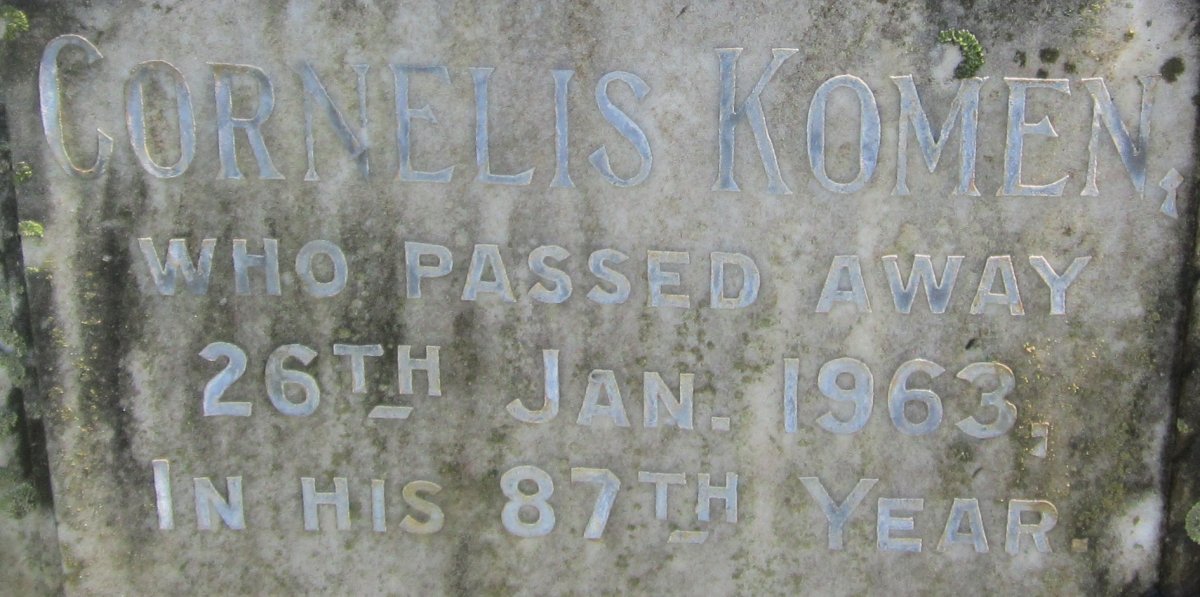 KOMEN Cornelis  -1963