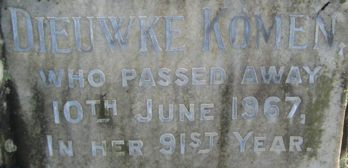 KOMEN Dieuwke  -1967