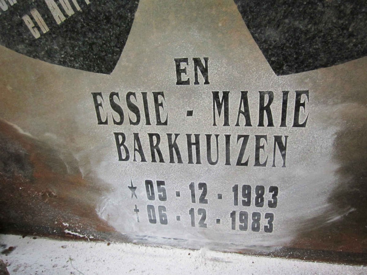 BARKHUIZEN Essie-Marie 1983-1983