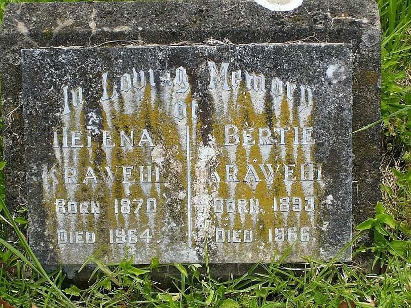 KRAWEHL Bertie 1893-1966 &amp; Helena 1870-1964
