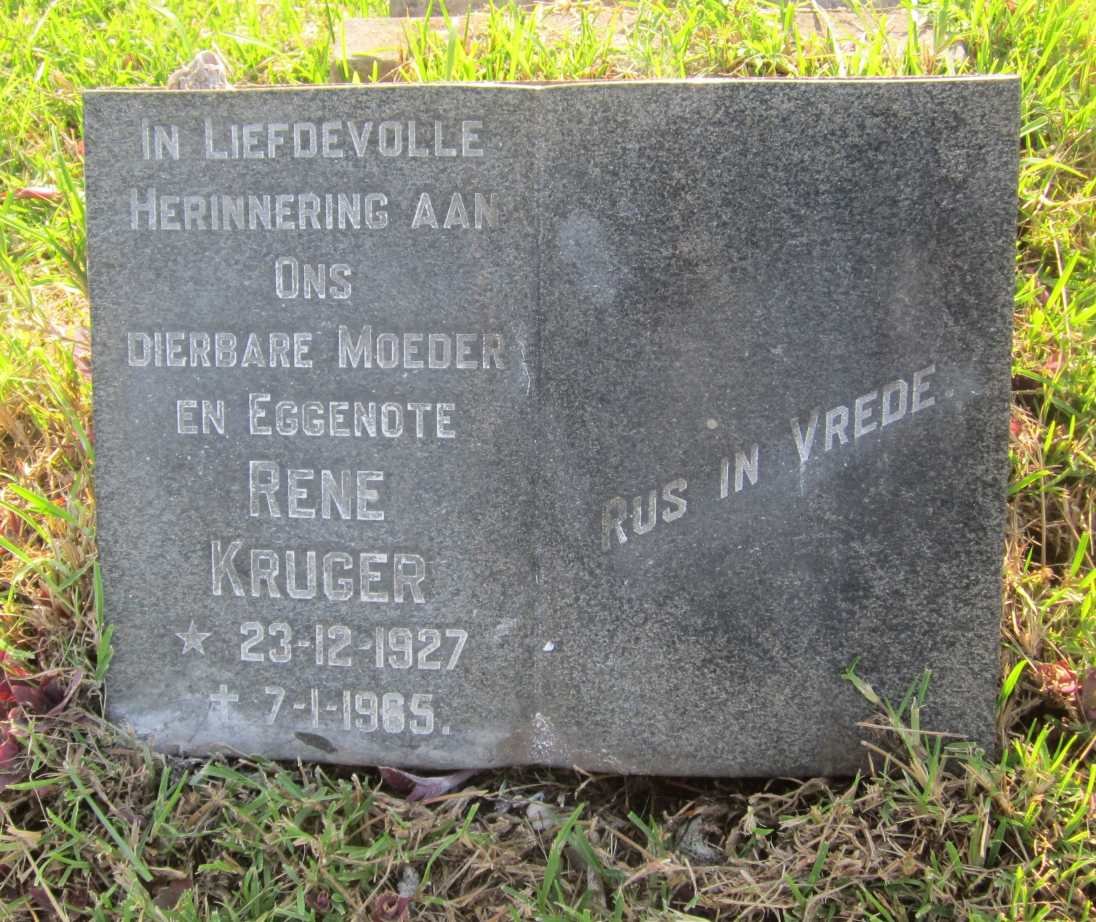 KRUGER Rene 1927-1965