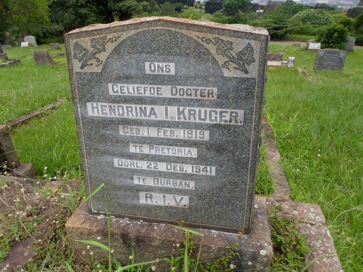 KRUGER Hendrina I. 1919-1941