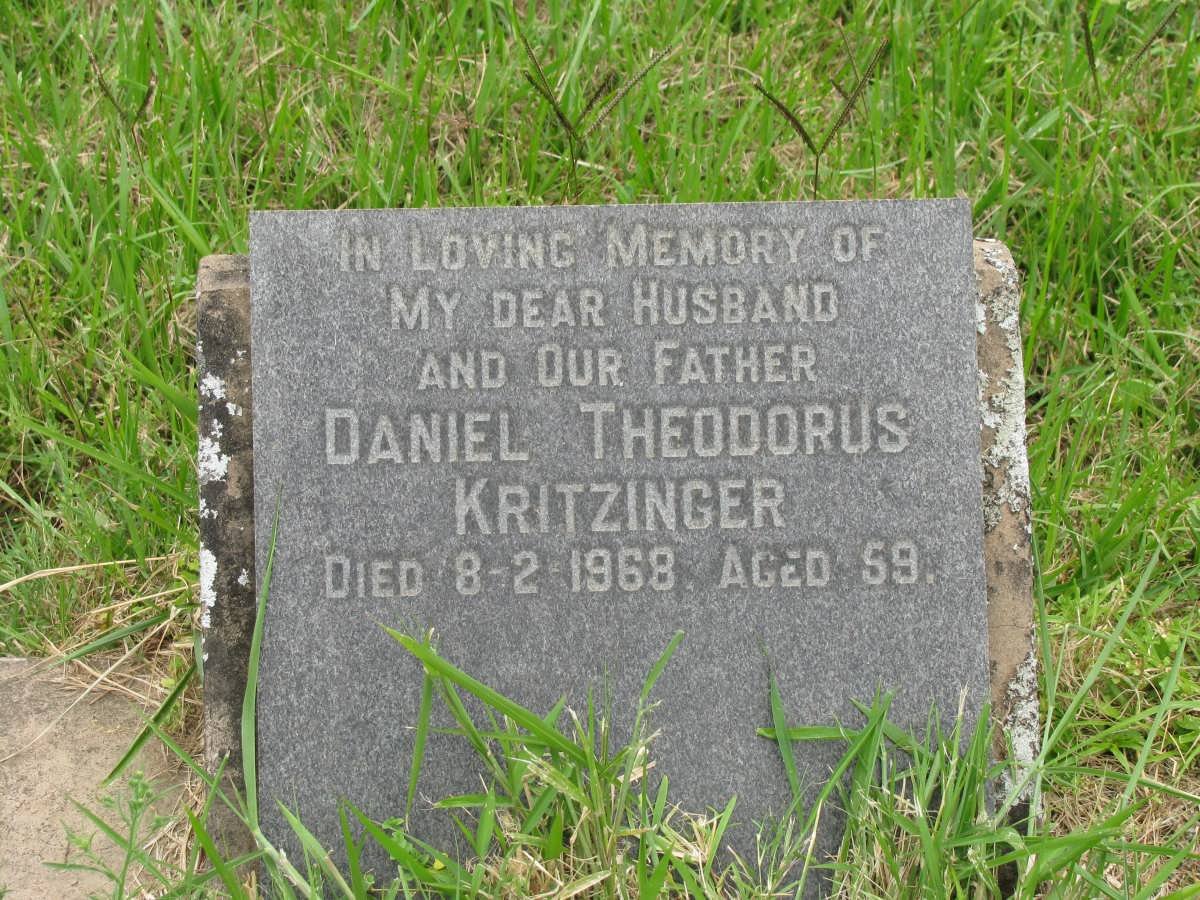 KRITZINGER Daniel Theodorus -1968