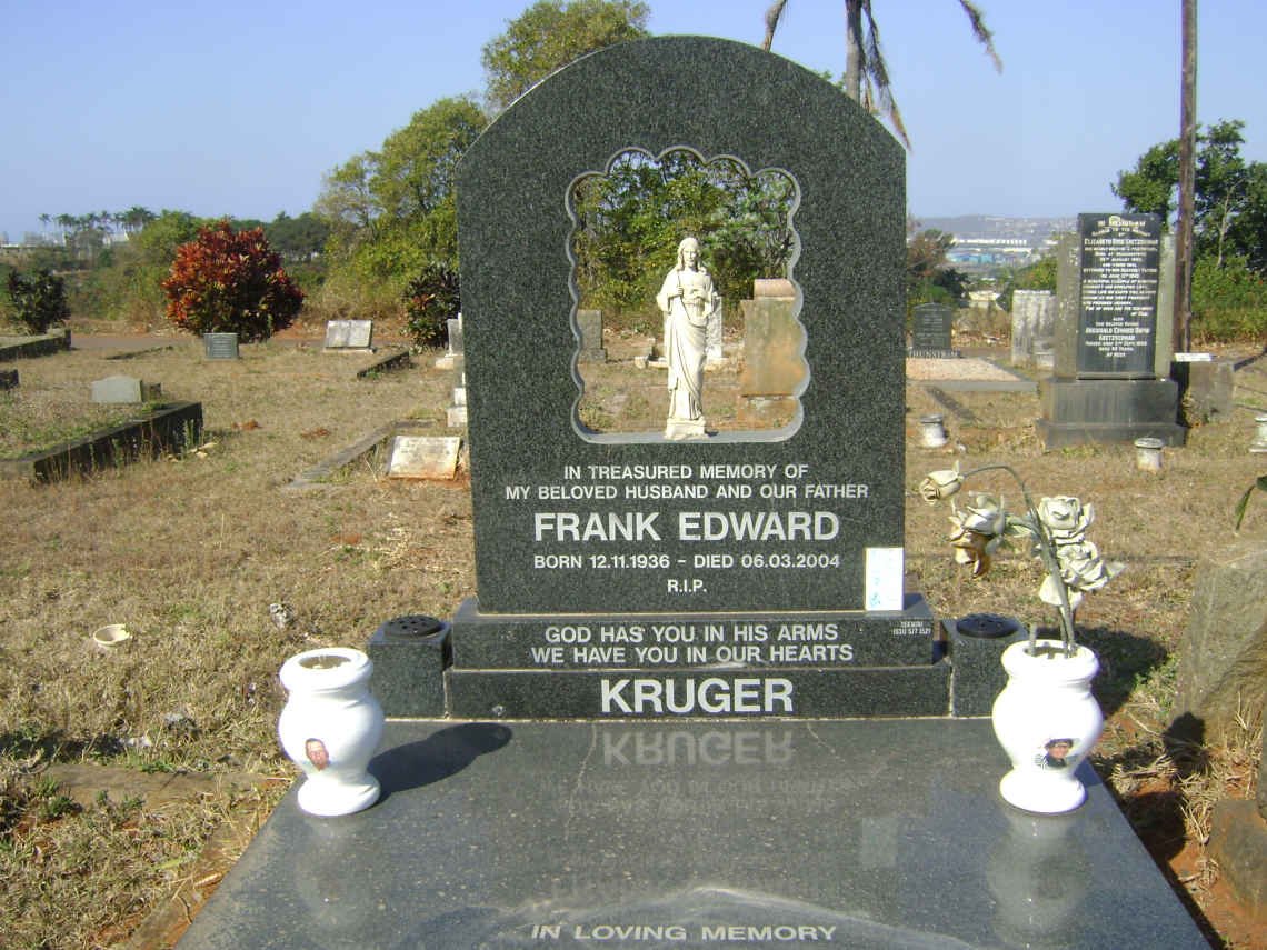 KRUGER Frank Edward 1935-2004 &amp; Chrissie Irene Marcelle 1936-2009