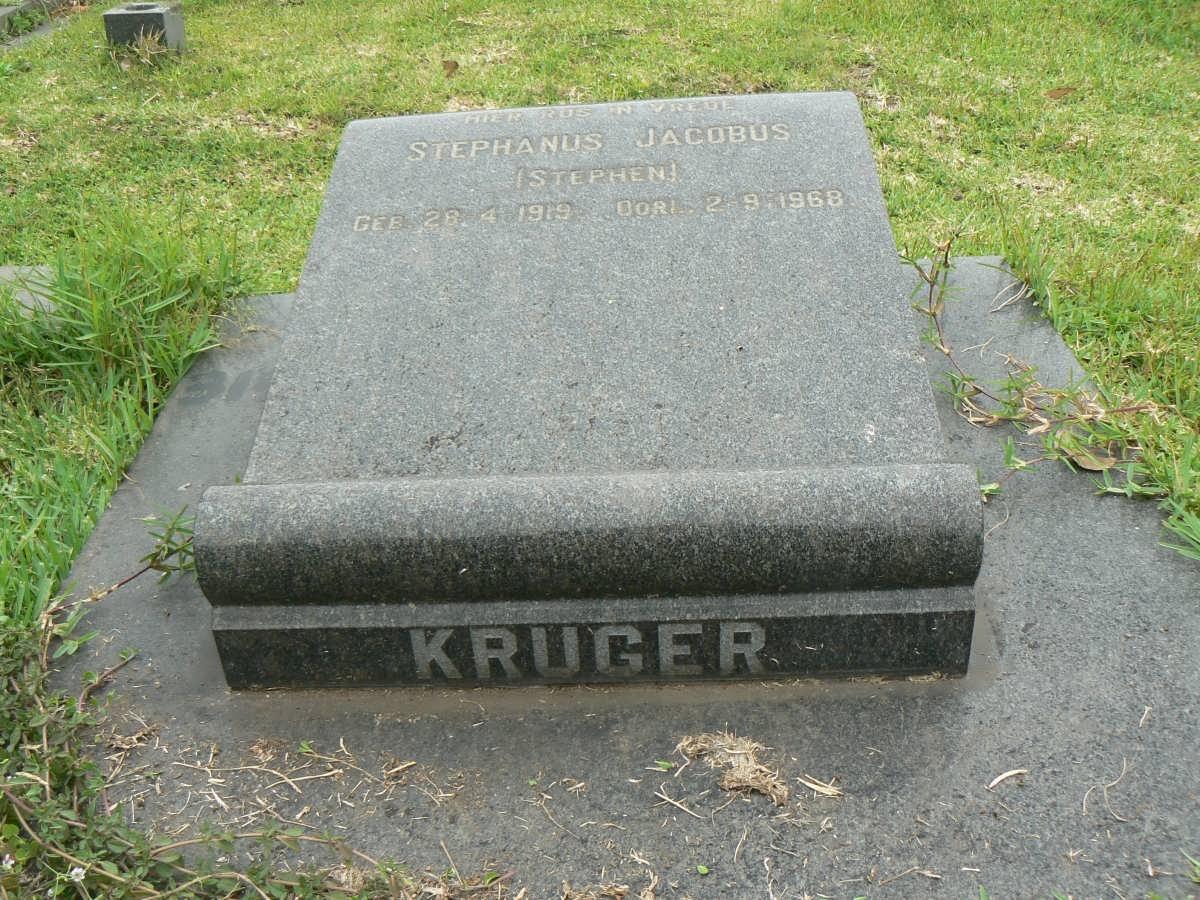 KRUGER Stephanus Jacobus 1919-1968