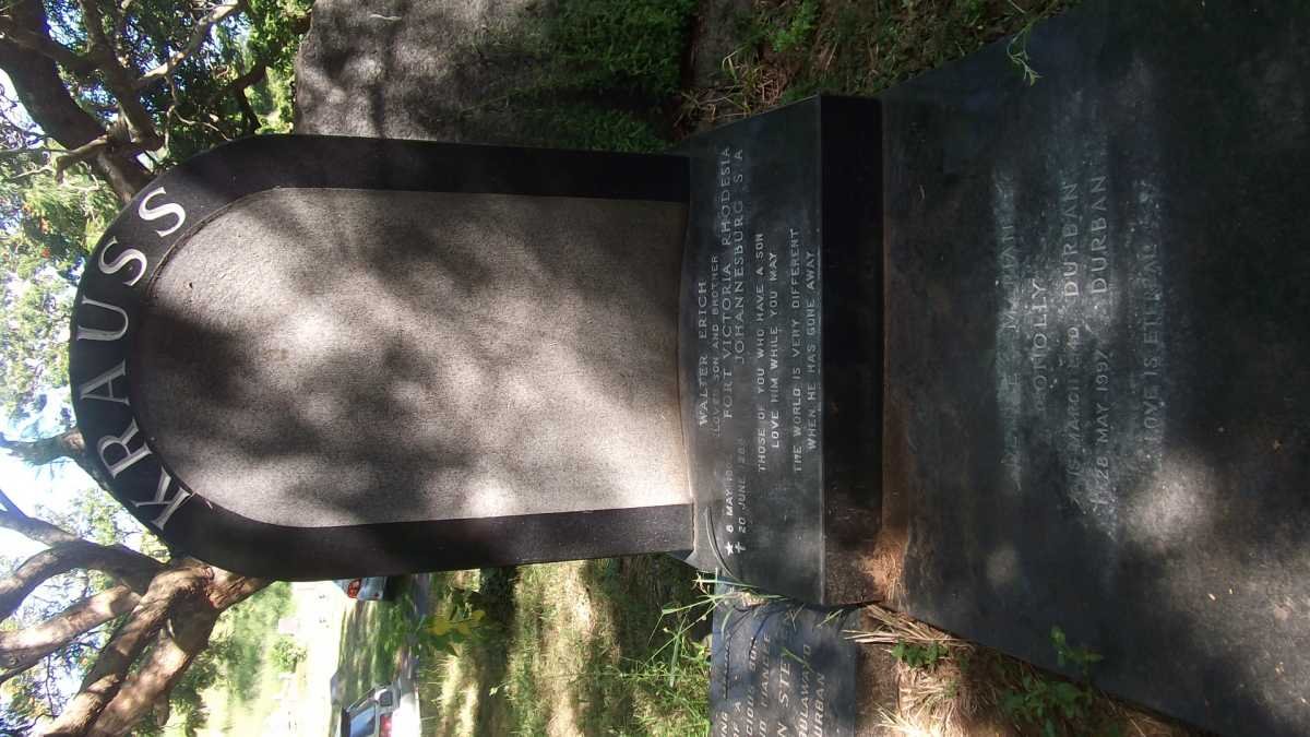 KRAUSS Walter Erich -1992 :: CONOLLY Denise Marian 1940-1997