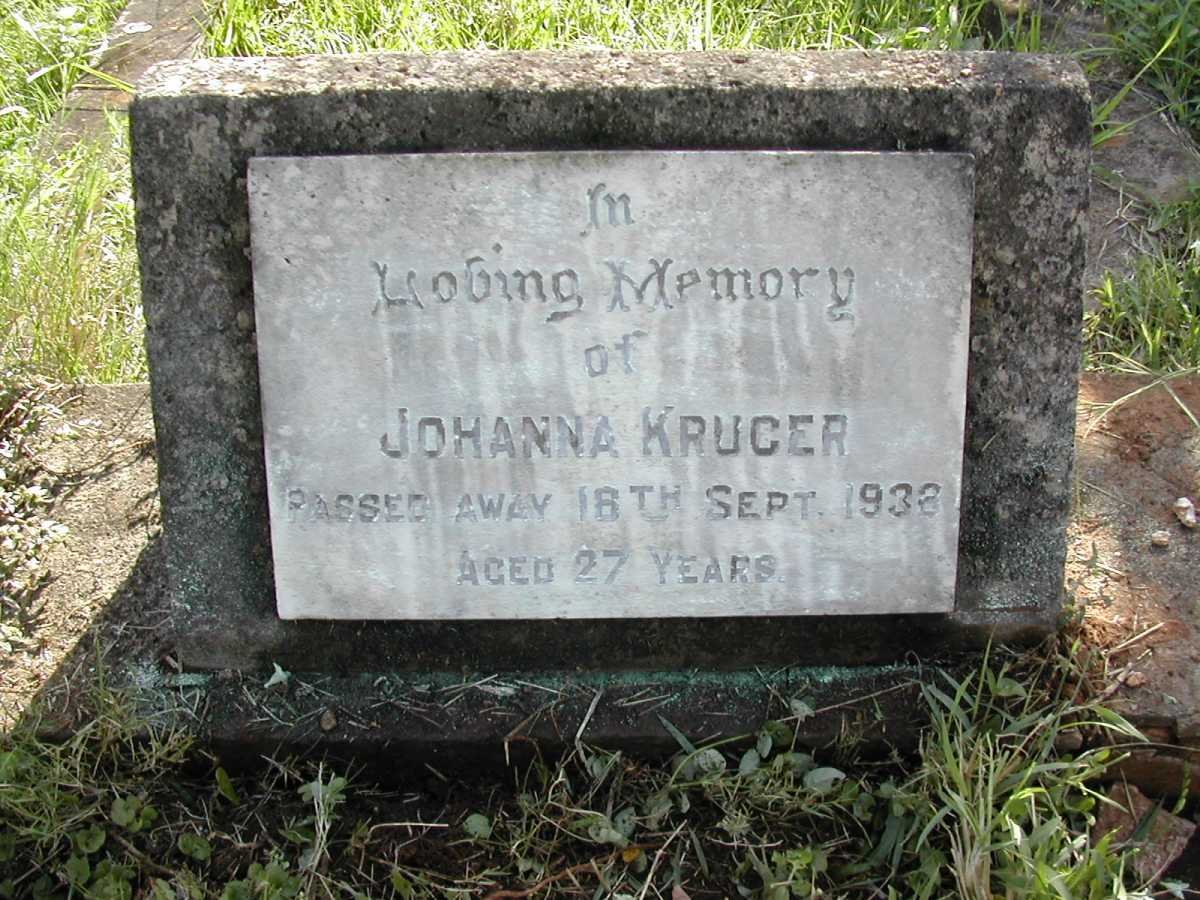 KRUGER Johanna -1938
