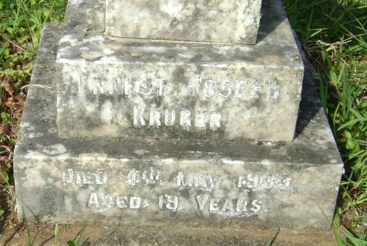 KRUGER Ernest Joseph -1933