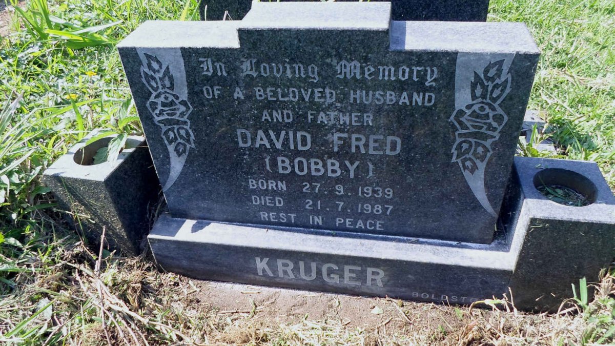 KRUGER David Fred 1939-1987