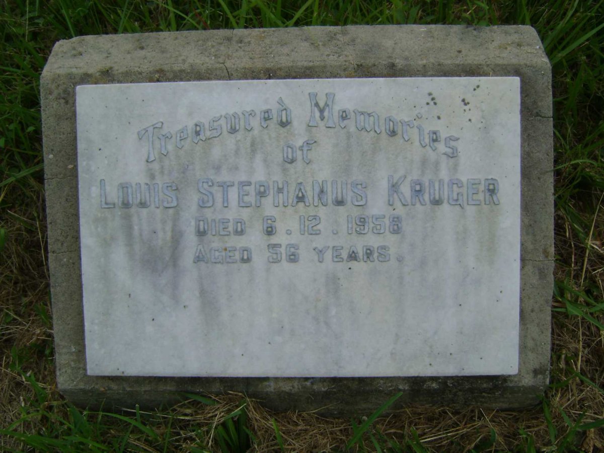 KRUGER Louis Stephanus -1958
