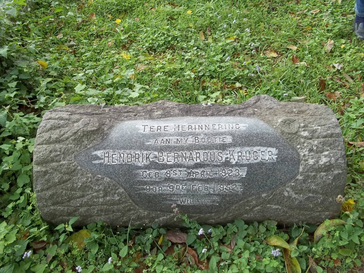 KRUGER Hendrik Bernardus 1923-1952