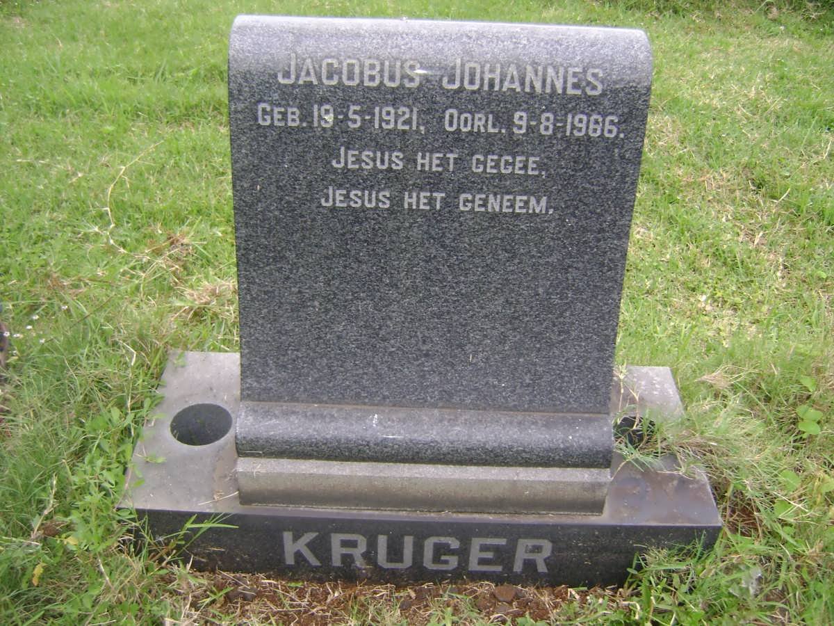 KRUGER Jacobus Johannes 1921-1966