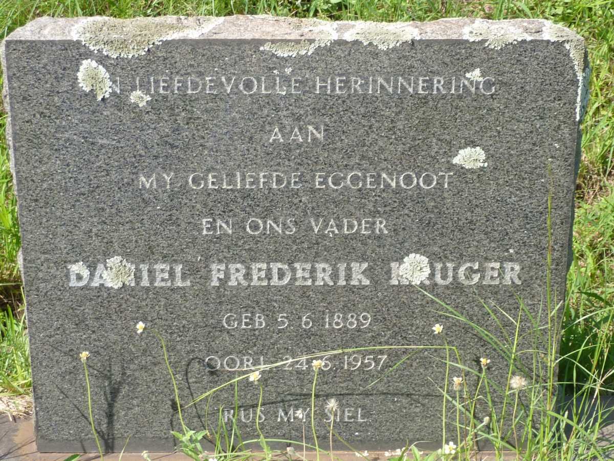 KRUGER Daniel Frederik 1889-1957