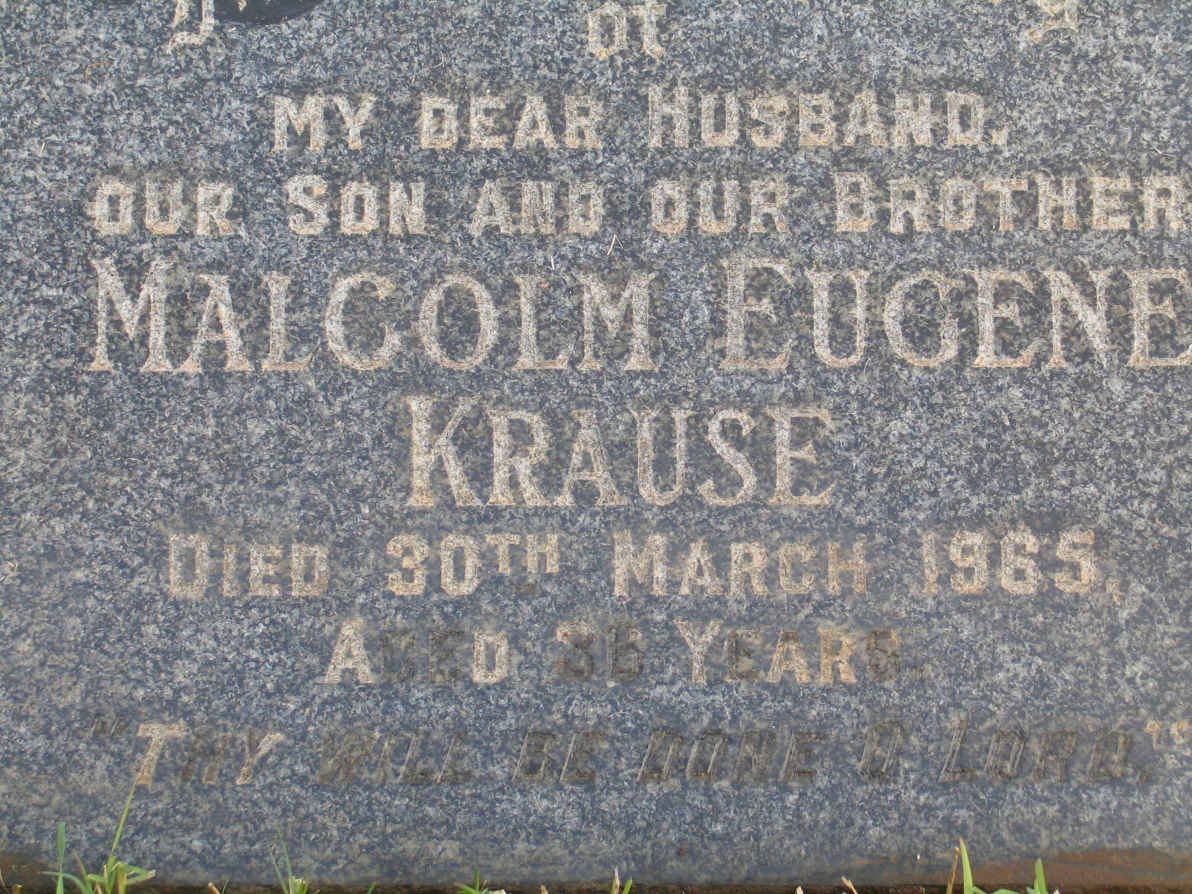 KRAUSE Malcolm Eugene -1965
