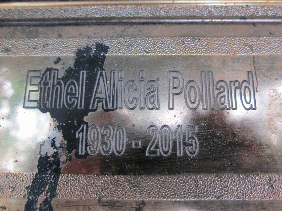 POLLARD Ethel Alicia 1930-2015