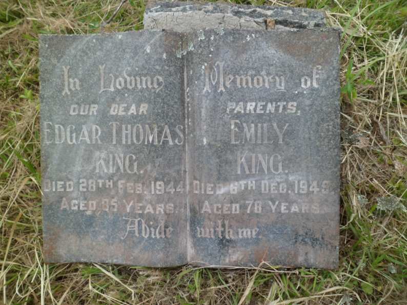 KING Edgar Thomas -1944 &amp; Emily -1945
